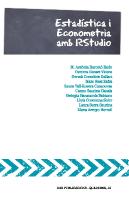 Estadística I Econometria Amb Rstudio