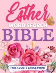 Esther Bible Word Search Books For Adults Large Print