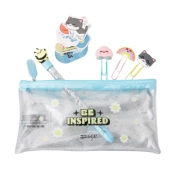 Estojo + Caneta + Clips + Autocolantes – Be inspired
