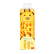 Estojo de Lápis de Silicone 2 em 1 - Kawaii - Girafa
