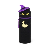 Estojo Silicone Kawaii 2-em-1 - Gata Halloween