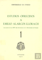 Estudios Ofrecidos A Emilio Alarcos Llorach Tomo I