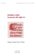 Estudios Sobre La Poesía Del Siglo Xv