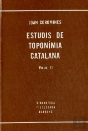 Estudis De Toponimia Catalana