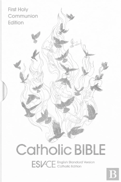 Bertrand.pt - Esv-Ce Catholic Bible, First Communion Edition, White Hardback, Silver Foiled Cover, British Liturgical Bible, Esv-Ce, Hardback, Standard Size