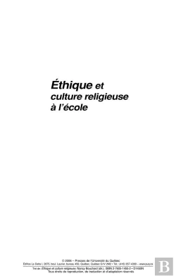 Bertrand.pt - Éthique Et Culture Religieuse À L'École