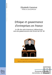 Ethique Et Gouvernance D'Entreprise En France