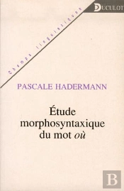 Etude Morphosyntaxique Du Mot