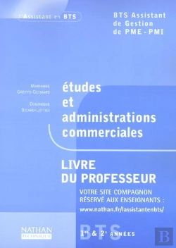 Bertrand.pt - Etudes Admin Commerc Bts Assist Gest ; Livre Du Professeur ; Edition 2002
