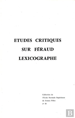 Bertrand.pt - Études Critiques Sur Féraud Lexicographe