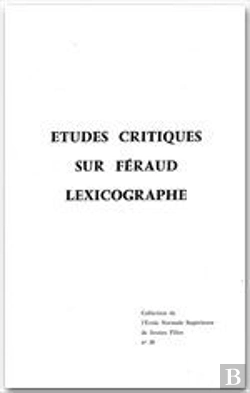 Bertrand.pt - Études Critiques Sur Féraud ; Lexicographe