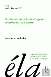 Études De Linguistique Appliquée - N° 4/2007 : L'Écrit En Contexte Universitaire Argentin : Compréhension Et Production