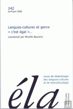 Bertrand.pt - Études De Linguistique Appliquée -  N°2/2006 : Langues-Cultures Et Genre 