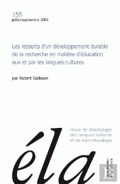 Études De Linguistique Appliquée - N°3/2009 : Les Ressorts D'Un Développement Durable De La Recherche En Matière D'Éducation Aux Et Par Les Langues-Cultures