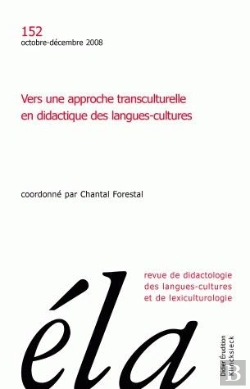 Bertrand.pt - Études De Linguistique Appliquée - N°4/2008 : Vers Une Approche Transculturelle En Didactique Des Langues-Cultures