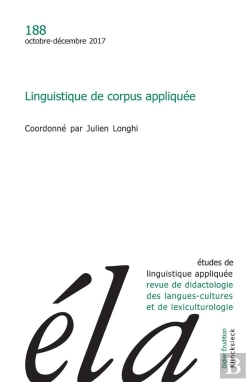 Bertrand.pt - Études De Linguistique Appliquée - N°4/2017 : Linguistique De Corpus Appliquée
