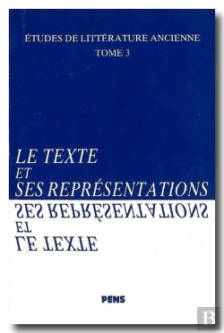 Bertrand.pt - Études De Littérature Ancienne Tome 3 ; Le Texte Et Ses Représentations