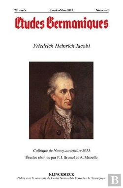 Bertrand.pt - Études Germaniques - N°1/2015 : Friedrich Heinrich Jacobi
