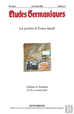 Bertrand.pt - Études Germaniques - N°2/2014 : La Poésie D'Ernst Jandl