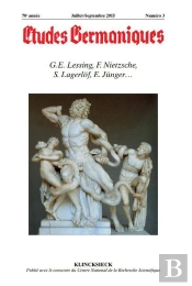 Études Germaniques - N°3/2015 : G.E. Lessing, F. Nietzsche, S. Lagerlof, E. Jünger...