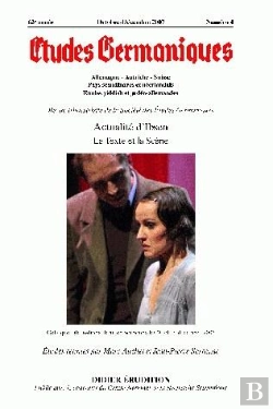 Bertrand.pt - Études Germaniques - N°4/2007 : Actualité D'Ibsen. Le Texte Et La Scène.