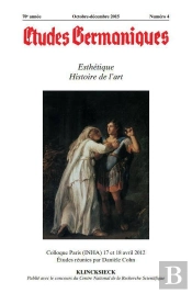 Études Germaniques - N°4/2015 : Esthétique. Histoire De L'Art