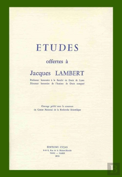 Bertrand.pt - Études Offertes À Jacques Lambert