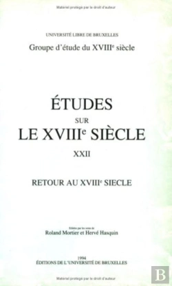 Bertrand.pt - Études Sur Le Xviiie Siècle : Retour Au Xviiie Siècle