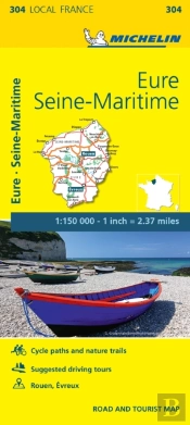 Eure, Seine-Maritime - Michelin Local Map 304
