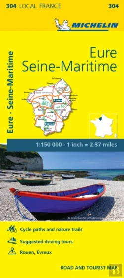 Bertrand.pt - Eure, Seine-Maritime - Michelin Local Map 304