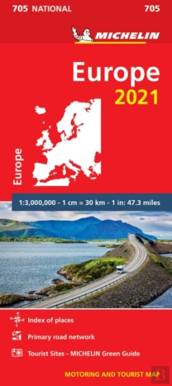 Bertrand.pt - Europe 2021 - Michelin National Map 705