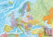 Europe - English Map Flat In A Tube 1:6 000 000