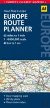 Europe Route Planner Map