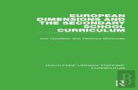 European Dimensions And The Secondary School Curriculum