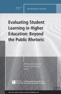 Bertrand.pt - Evaluating Student Learning In Higher Education: Beyond The Public Rhetoric