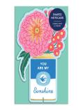 Ever Upward Love And Friendship Shaped Notecard W/Stand