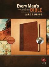 Every Man'S Bible Nlt, Large Print, Tutone