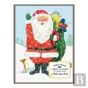 Everything I Need To Know I Learned From A Little Golden Book Santa Large Embellished Notecards
