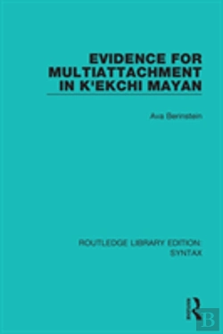 Bertrand.pt - Evidence For Multiattachment In K'Ekchi Mayan