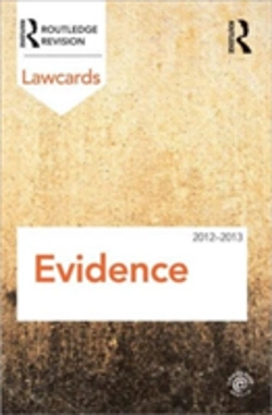 Bertrand.pt - Evidence Lawcards 2012-2013