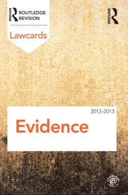 Bertrand.pt - Evidence Lawcards 2012-2013