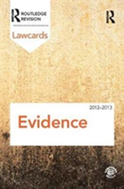 Bertrand.pt - Evidence Lawcards 2012-2013