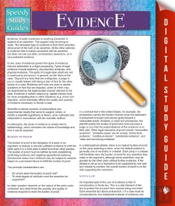 Bertrand.pt - Evidence (Speedy Study Guides)