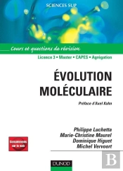 Évolution Moléculaire - Cours Et Questions De Révision - Livre+Compléments En Ligne : Cours Et Questions De Révision