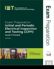Exam Preparation: Initial And Periodic Electrical Inspection And Testing (2391)