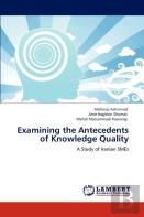 Examining The Antecedents Of Knowledge Quality