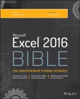 Excel 2016 Bible