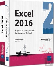 Excel 2016 - Coffret De 2 Livres : Apprendre Et Concevoir Des Tableaux De Bord