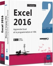 Excel 2016 - Coffret De 2 Livres : Apprendre Excel Et La Programmation En Vba (2e Edition)