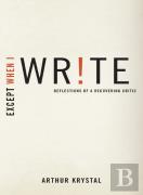 Except When I Write